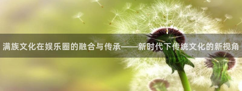 星耀国际.ccm官网版：满族文化在娱乐圈的融合与传承——新时代下传统文化的新视角